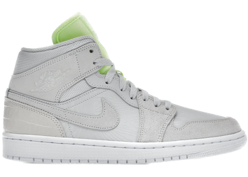 Jordan 1 Mid Vast Grey Ghost Green (Women's) for sale