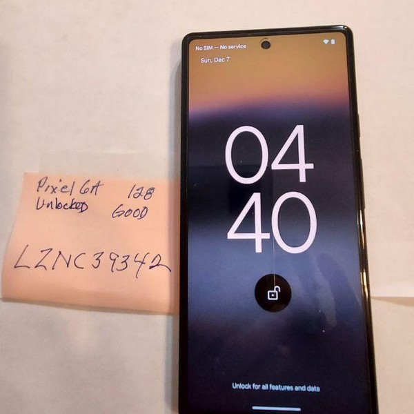 Google Pixel 6a - Unlocked, 128 GB, Charcoal, 6 GB, GX7AS