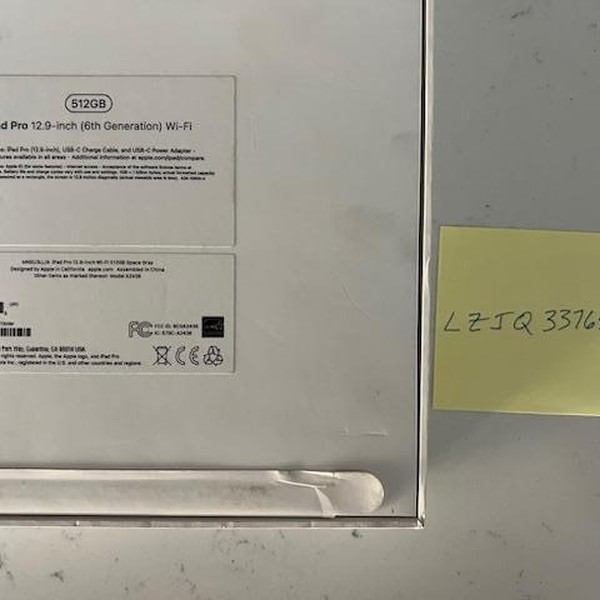 Apple iPad Pro 12.9 inch 6th Gen 2022 - Wi-Fi, 512 GB, Gray