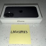 New Apple iPhone 16 - Unlocked, 128 GB, Black, A3081