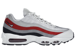 Nike Air Max 95 White Varsity Red Particle Gray for sale