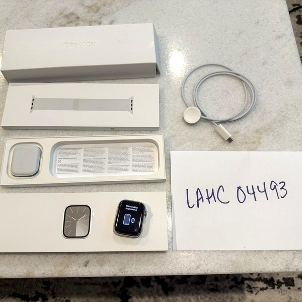 Apple Watch Series 9 45mm - Unlocked, Silver, A2984 - Cellular, Stainless