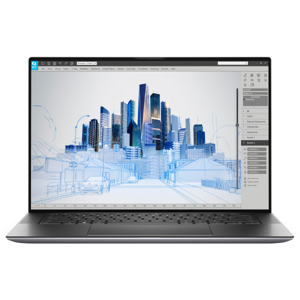 Dell Precision 5560 - 512 GB, Titan Gray, 16 GB, Intel Core i9, FHD+ Plus