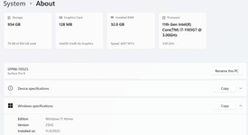 Good
													Microsoft Surface Pro 8 - I7, Platinum, 1 TB, 32 GB, photo 3 of 15