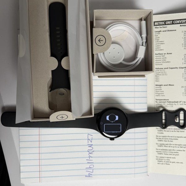 Google Pixel Watch 3 - Unlocked, Black, 45mm, LTE