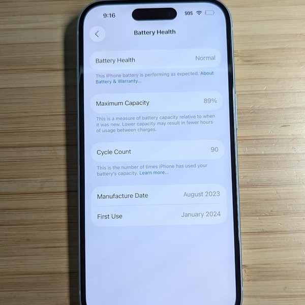 Apple iPhone 15 - Unlocked, 128 GB, Blue, A2846