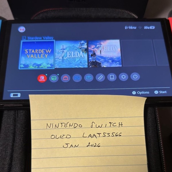 Nintendo Switch - OLED - Red & Blue, 64 GB