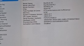 Good
													MacBook Air 2020 - 13" - Apple M1, Gray, 256 GB, 8 GB, photo 4 of 10