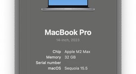 Good
													MacBook Pro 2023 - 14" - Apple M2 Max, Gray, 1 TB, 32 GB, photo 3 of 11
