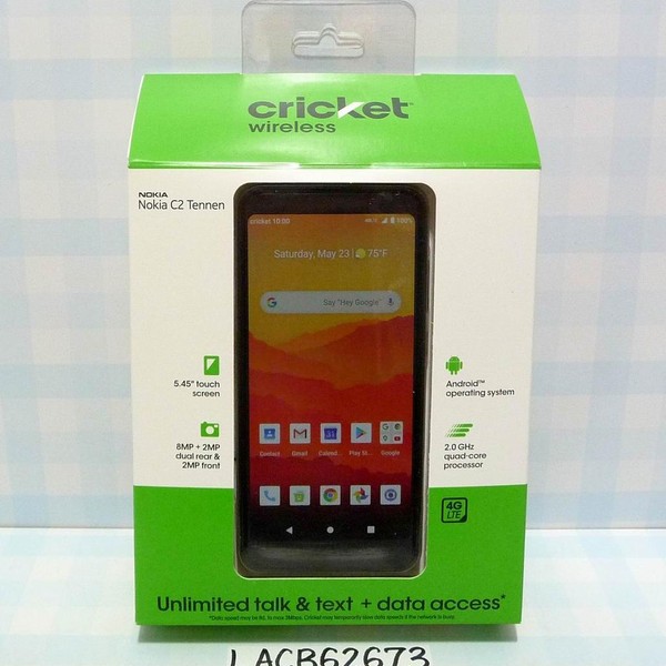 Nokia C2 Tennen - Cricket, 32 GB, Gray