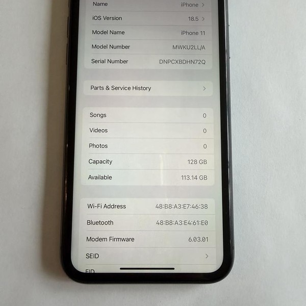 Apple iPhone 11 - Verizon, 128 GB, Black, A2111