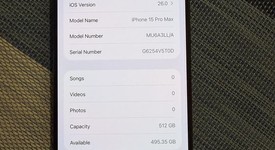 Good
													Apple iPhone 15 Pro Max - Unlocked, Black, 512 GB, A2849, photo 1 of 8
