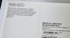 New
													Apple TV 4k 3rd Gen (2022) - 64 GB, Wi-Fi, photo 1 of 5