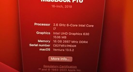 Good
													MacBook Pro 2019 - 16" - I7, Silver, 512 GB, 16 GB, photo 4 of 10