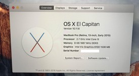 Good
													MacBook Pro 2015 (Retina) - 13" - Silver, 128 GB, 8 GB, photo 5 of 6