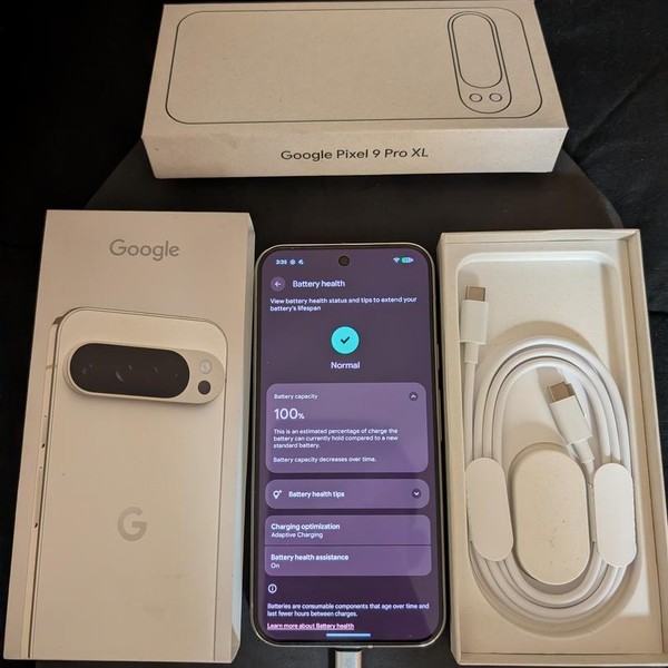 Google Pixel 9 Pro XL - Unlocked, 256 GB, Porcelain, 16 GB, GGX8B