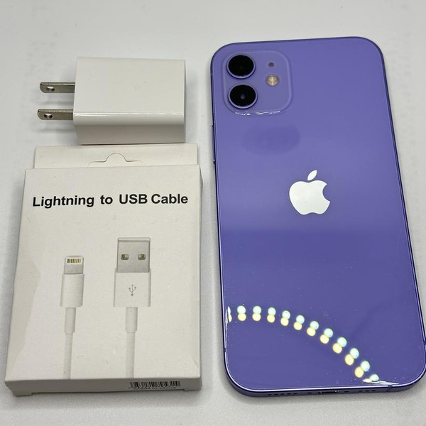 Apple iPhone 12 - Unlocked, 256 GB, Purple, A2172