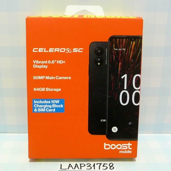 Celero 5G SC - Boost, 64 GB, Black