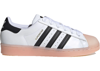 adidas Superstar White Black Haze Coral (Women's) for sale