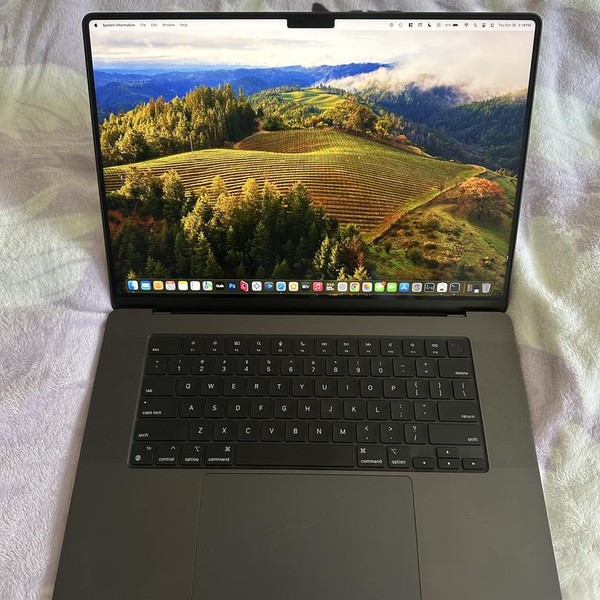 MacBook Pro Late 2023 (M3) - 16 inch - 1 TB, Black, 36 GB, Apple M3 Max 14-core, 30-core GPU