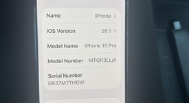 Fair
													Apple iPhone 15 Pro - Unlocked, Black, 256 GB, A2848, photo 4 of 15