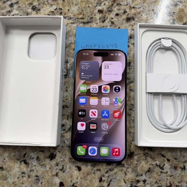 Apple iPhone 16 Pro - Unlocked, 256 GB, Black, A3083