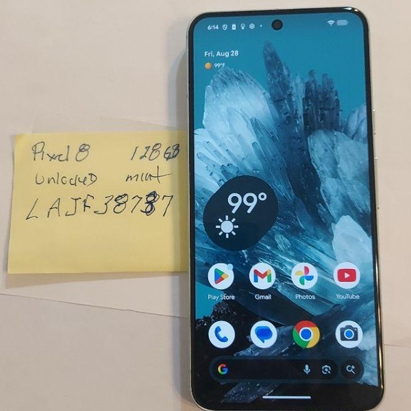 Google Pixel 8 - Unlocked, 128 GB, Mint, 8 GB, G9BQD, Sub-6 5G