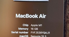 Good
													MacBook Air 2020 - 13" - Apple M1, Gray, 256 GB, 16 GB, photo 5 of 11