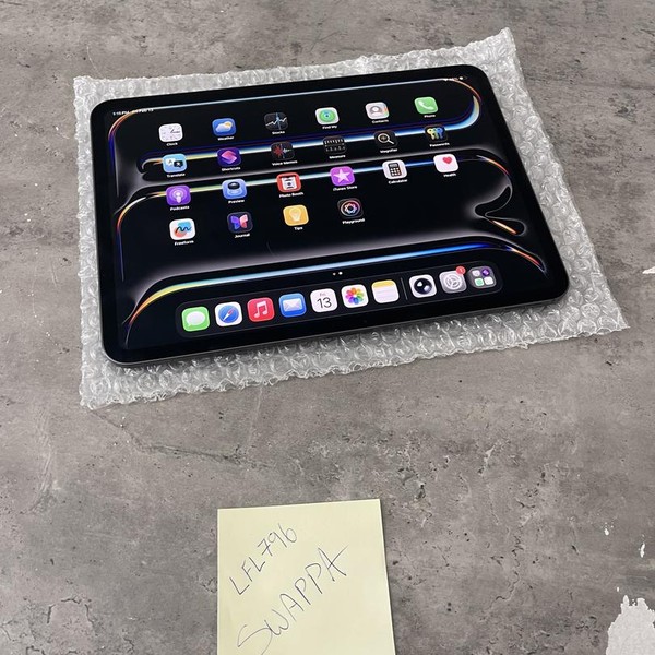 Apple iPad Pro 11 inch (M4) 2024 - Wi-Fi, 256 GB, Black, 8 GB, A2836, Standard Glass