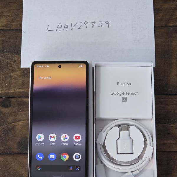 Google Pixel 6a - Verizon, Charcoal, 128 GB, 6 GB, GB62Z