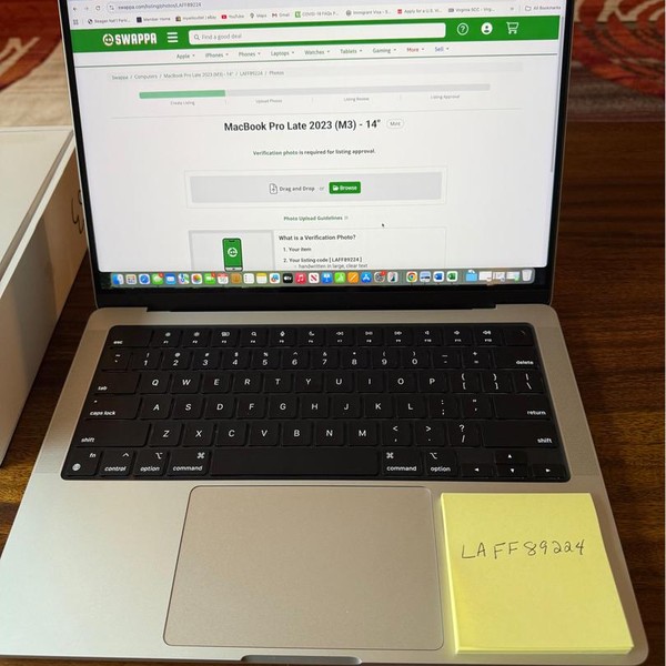 MacBook Pro Late 2023 (M3) - 14 inch - 512 GB, Silver, 18 GB, Apple M3 Pro 11-core, 14-core GPU