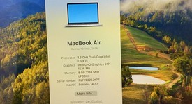 Good
													MacBook Air 2018 - 13" - I5, Gray, 128 GB, 8 GB, photo 2 of 12