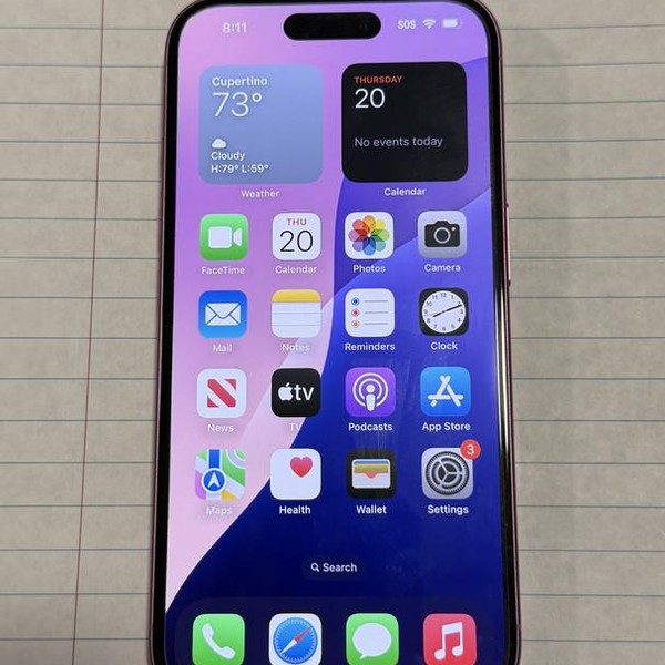 Apple iPhone 16 - Unlocked, 128 GB, Pink, A3081