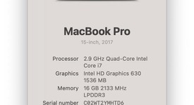 Good
													MacBook Pro 2017 (With Touch Bar) - 15" - I7, Gray, 512 GB, 16 GB, photo 5 of 11