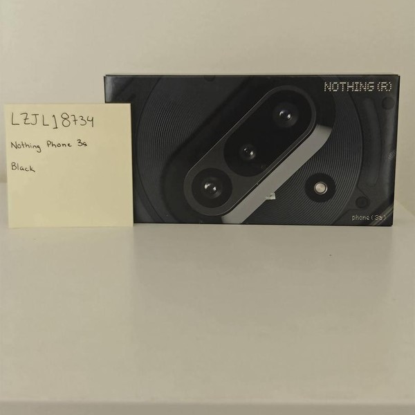 Nothing Phone 3a - Unlocked, Black, 256 GB, 12 GB