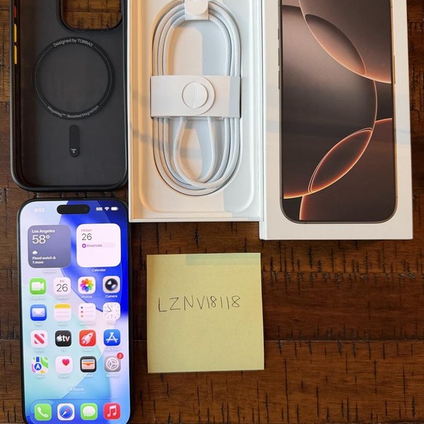 Apple iPhone 16 Pro - Unlocked, 128 GB, Black, A3083