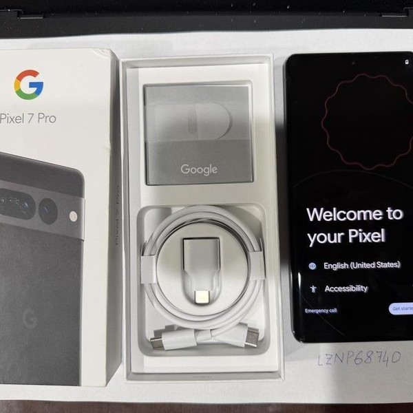 Google Pixel 7 Pro - Unlocked, 256 GB, Obsidian, 12 GB, GE2AE