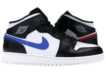 Jordan 1 Mid Multi-Color Swoosh (GS) for sale