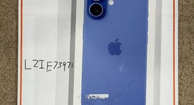 New
													Apple iPhone 16 - Unlocked, Ultramarine, 128 GB, A3081, photo 1 of 6