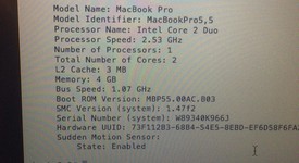 Good
													MacBook Pro 2011 (Unibody) - 13" - Silver, 320 GB, 4 GB, photo 6 of 6