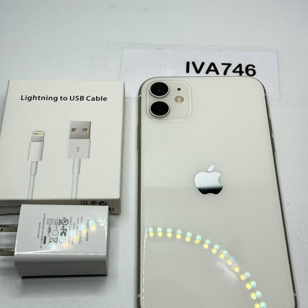 Apple iPhone 11 - Unlocked, 128 GB, White, A2111