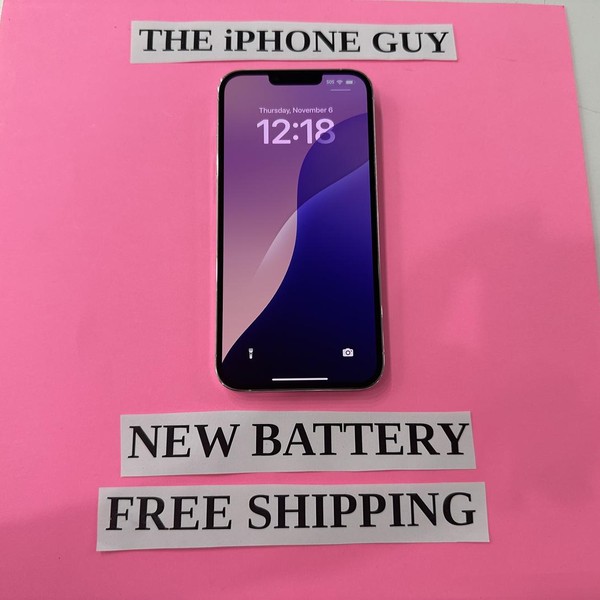 Apple iPhone 13 Pro Max - Unlocked, 256 GB, Silver, A2484