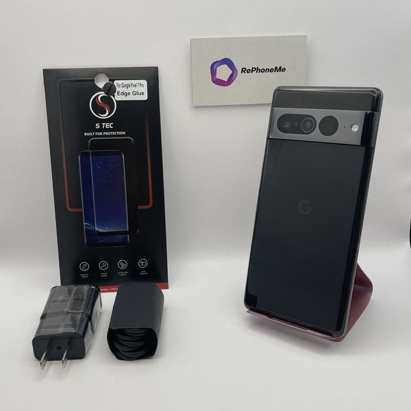 Google Pixel 7 Pro - Unlocked, 128 GB, Obsidian, 12 GB, GE2AE