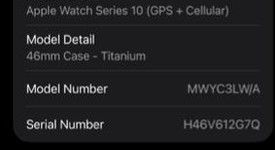 Mint
													Apple Watch Series 10 46mm - Unlocked, Natural, A3003 - Cellular, Titanium, photo 1 of 16