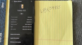 Fair
													Samsung Galaxy S22 - Unlocked, Black, 128 GB, 8 GB, SM-S901U1, photo 1 of 9