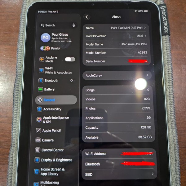 Apple iPad Mini (7th Gen) - Wi-Fi, 128 GB, Starlight, A2993