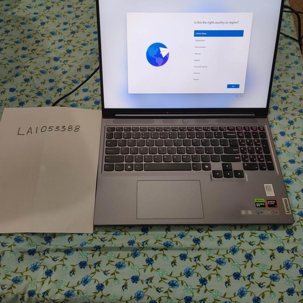Lenovo Legion 5 Slim 16 inch (16APH9) - 512 GB, 16 GB, AMD Ryzen 7