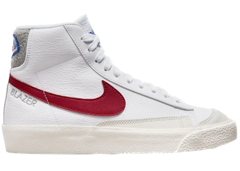 Nike Blazer Mid '77 White Light Smoke Grey Phantom Gym Red (GS) for sale