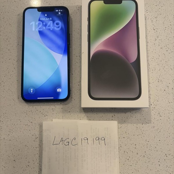 Apple iPhone 14 - Unlocked, 128 GB, Midnight, A2649