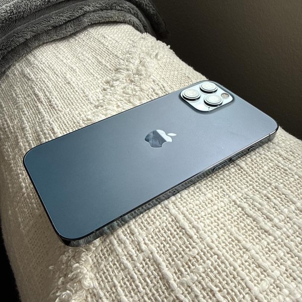 Apple iPhone 12 Pro Max - Unlocked, 128 GB, Pacific Blue, A2342